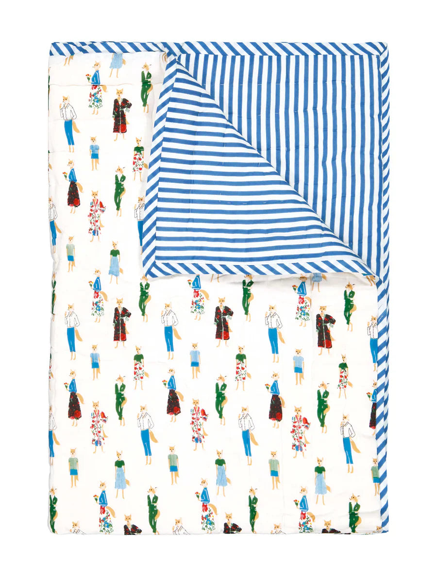 Lucas du Tertre bedspread fox 115x140