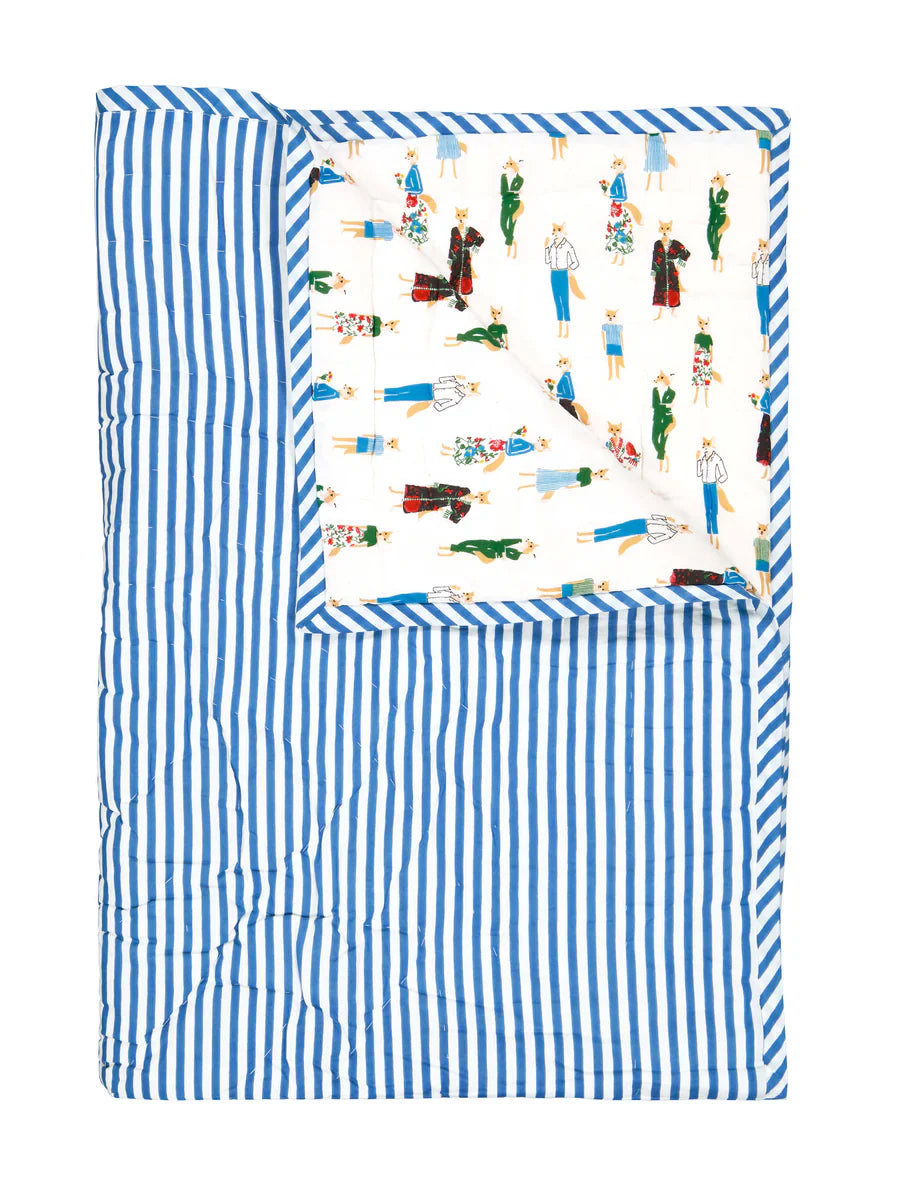 Lucas du Tertre bedspread fox 115x140