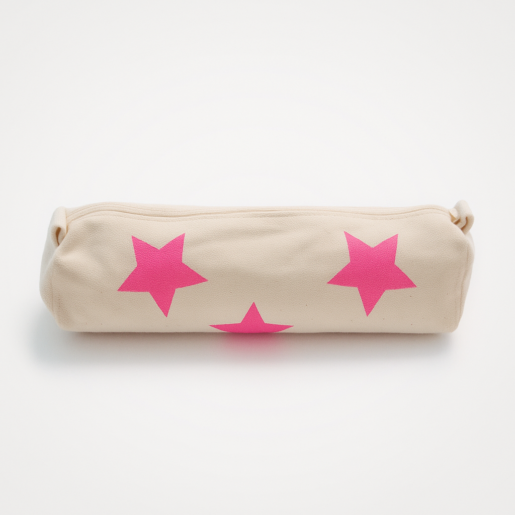 Francis Ebet Etui étoiles rose fluo