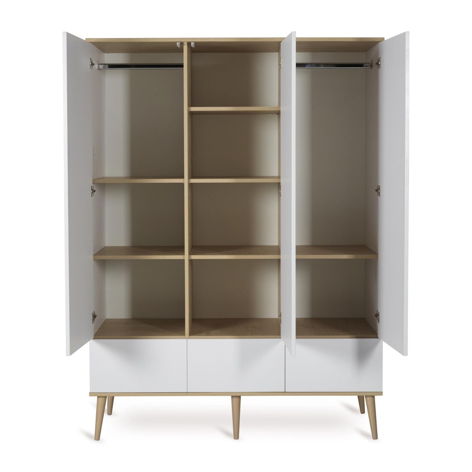 Flow Kleiderschrank XL White &amp;Oak