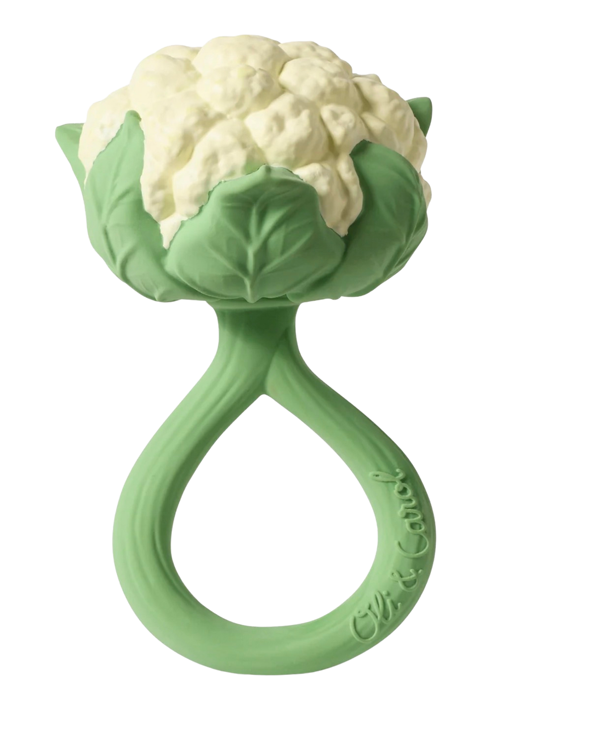 Oli & Carol cauliflower rattle toy & teething ring