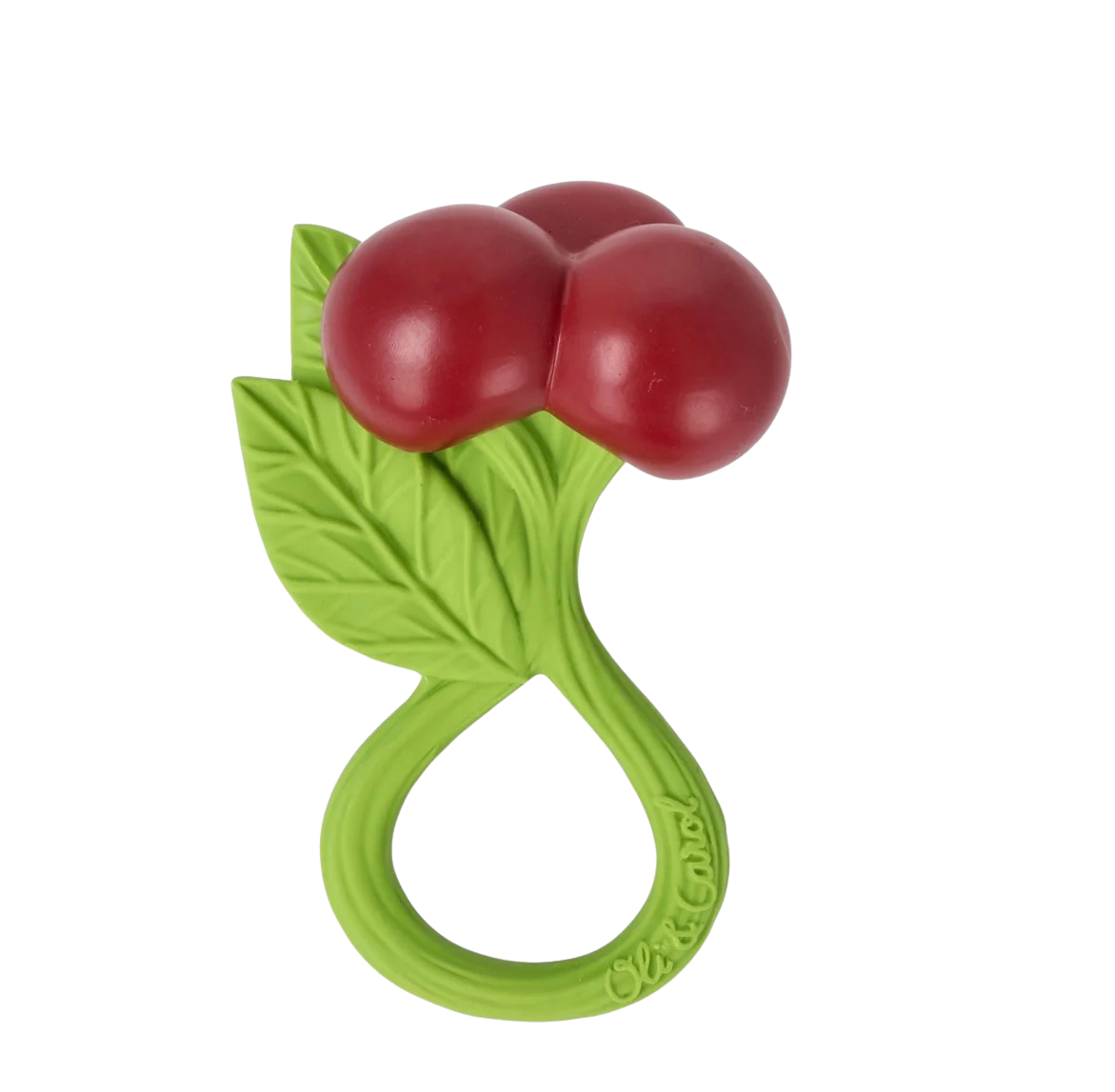 Oli & Carol cherry rattle toy & teething ring