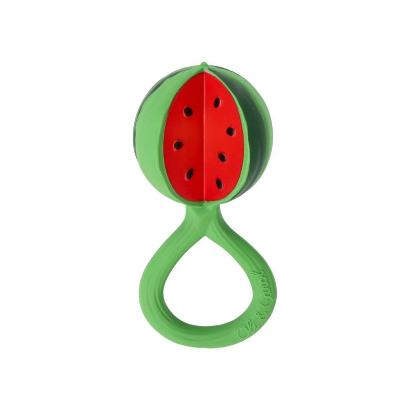 Oli & Carol watermelon rattle toy & teething ring