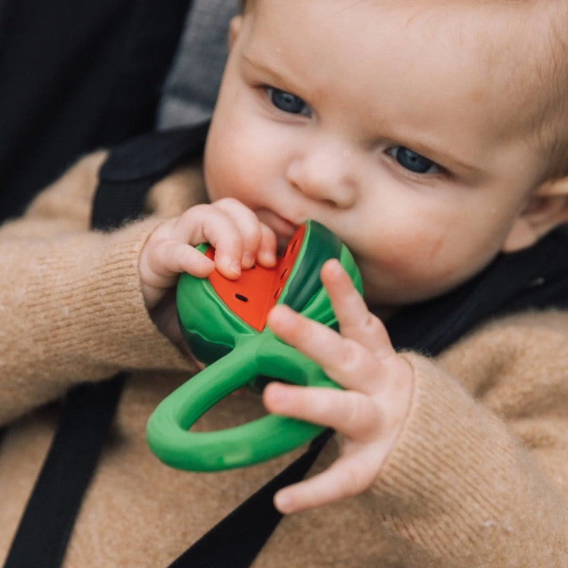 Oli & Carol watermelon rattle toy & teething ring