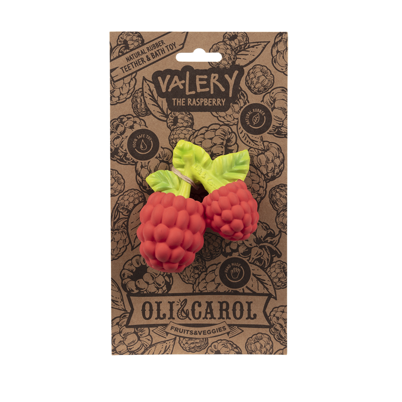 Oli & Carol Valery the raspberry teething ring