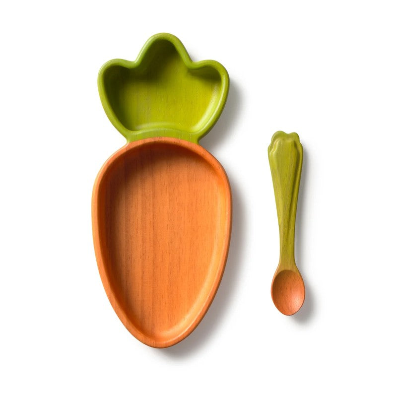 Oli & Carol Cathy the Carrot plate & spoon