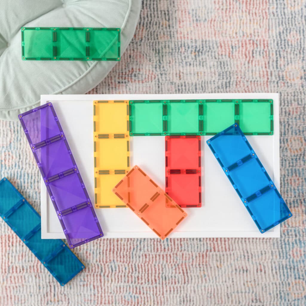 Connetix 18 pièces Rainbow Rectangle Pack