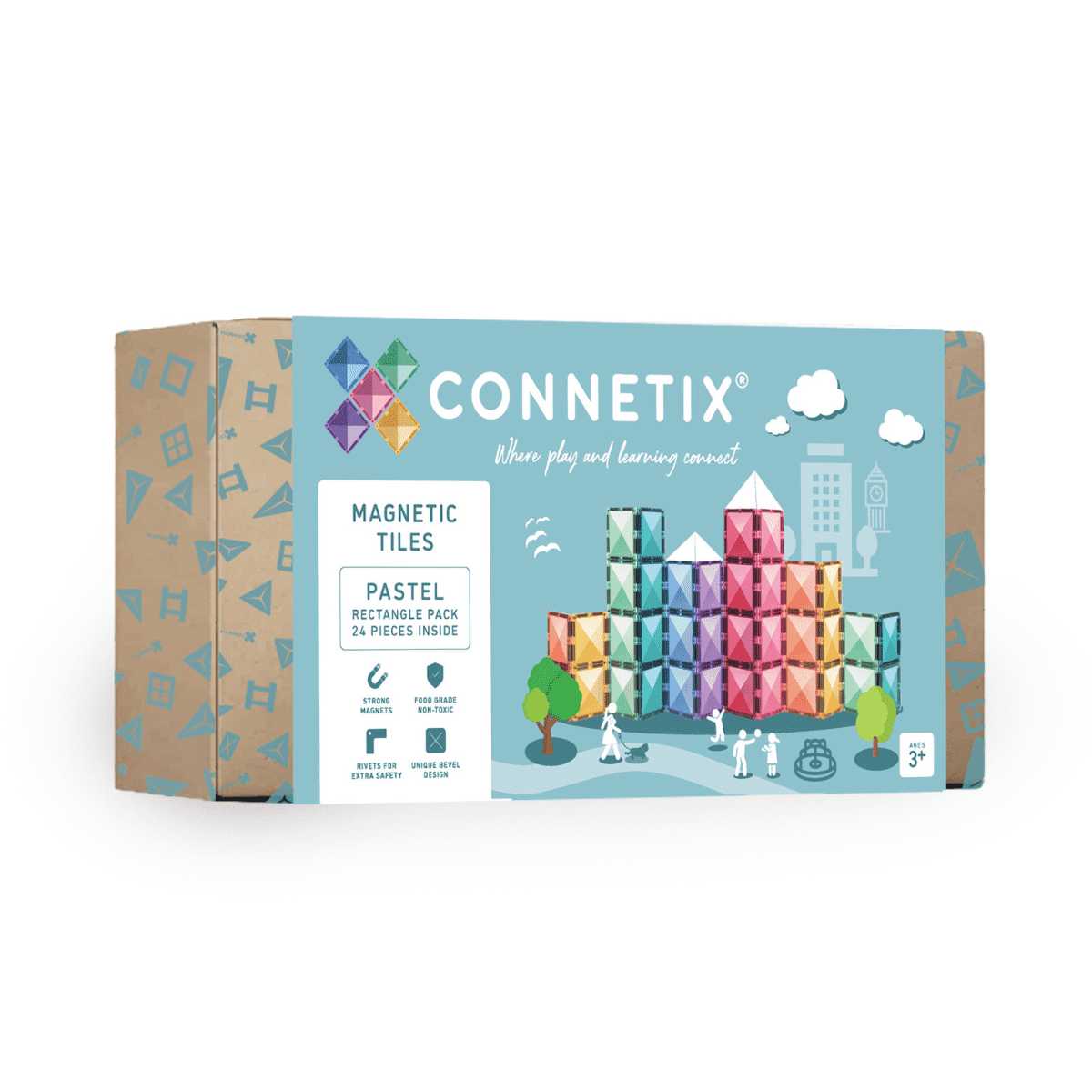 Connetix 24 pieces Pastel Rectangle Pack