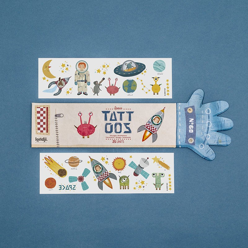 Tatouages pour enfants Londji Space