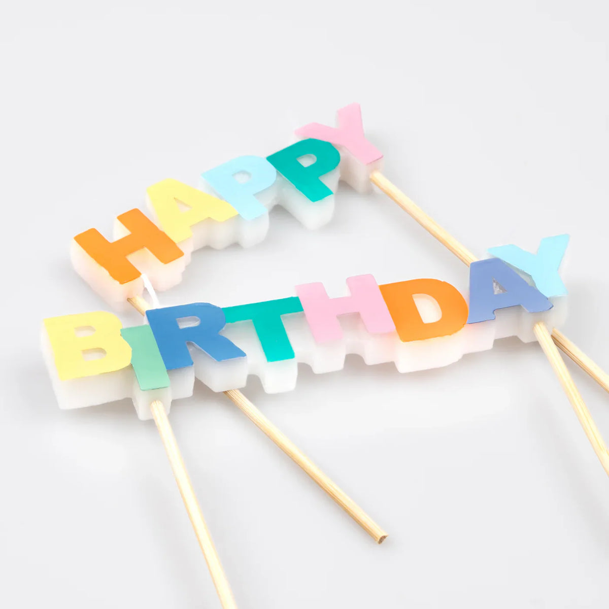 Meri Meri Happy Birthday Kerze Farbig
