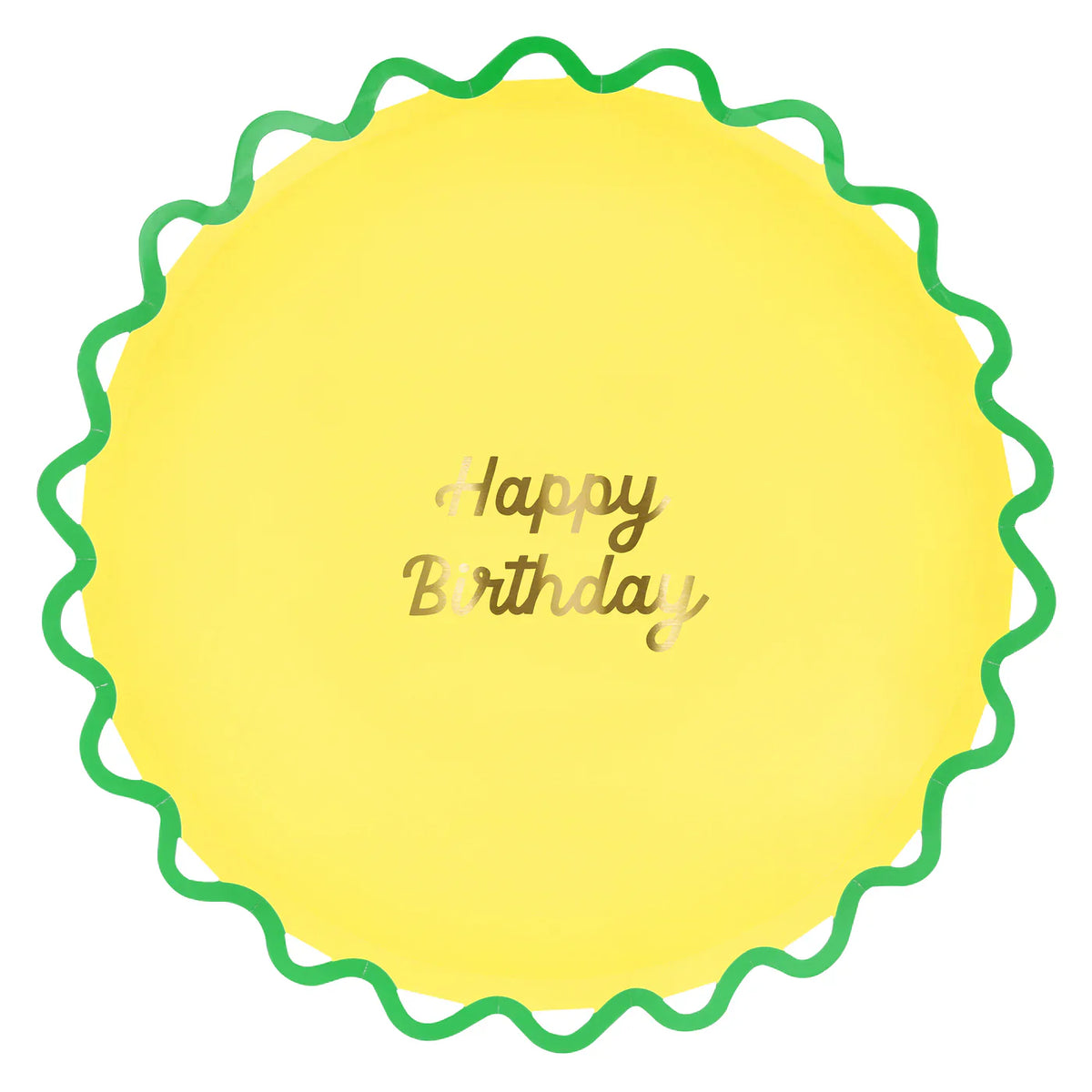 Piatto di buon compleanno Meri Meri