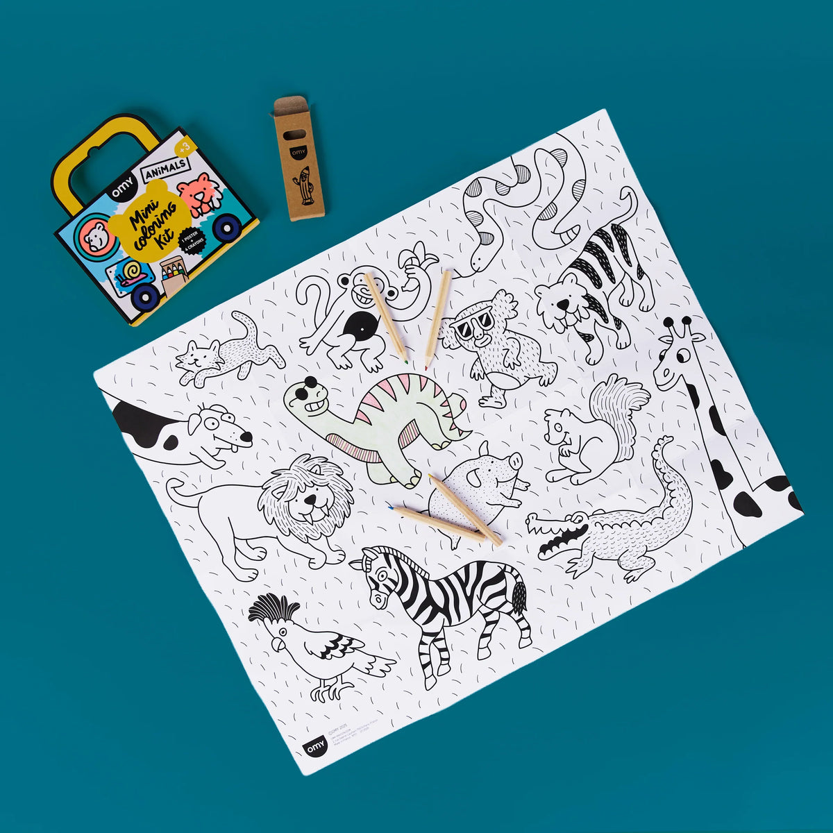 OMY mini coloring set Animals