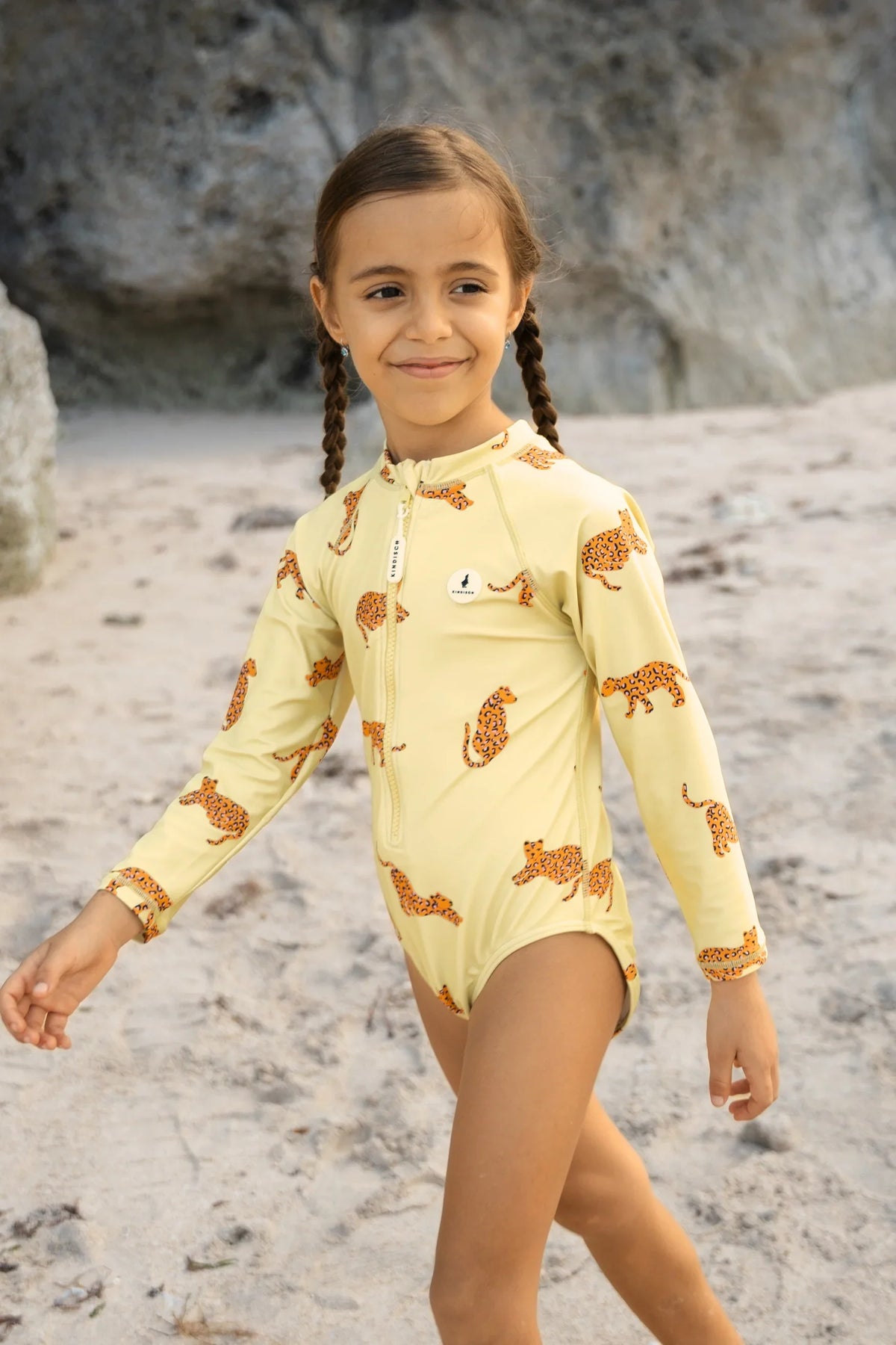 Costume da bagno Kindisch manica lunga leo