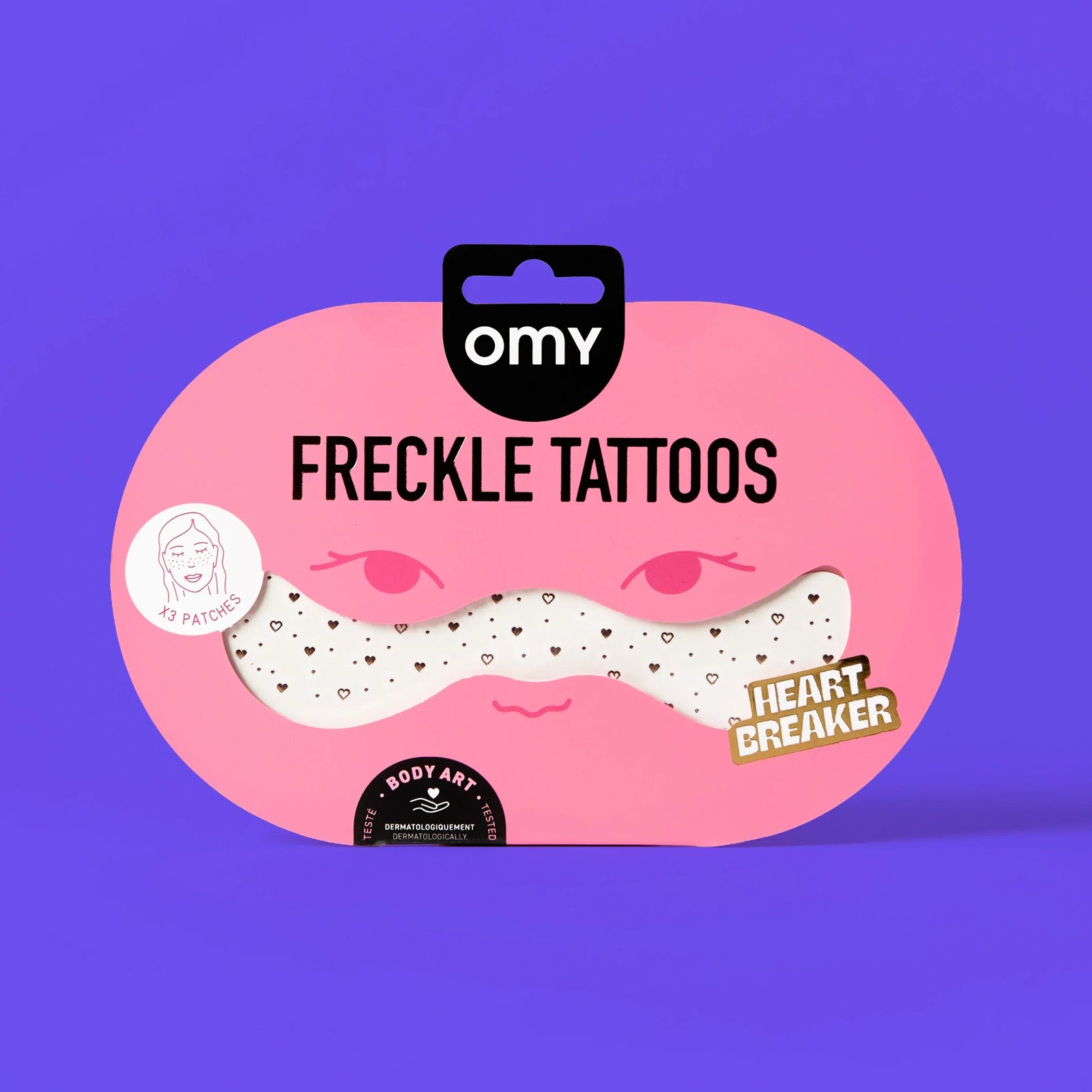 OMY freckle tattoo - heartbreaker