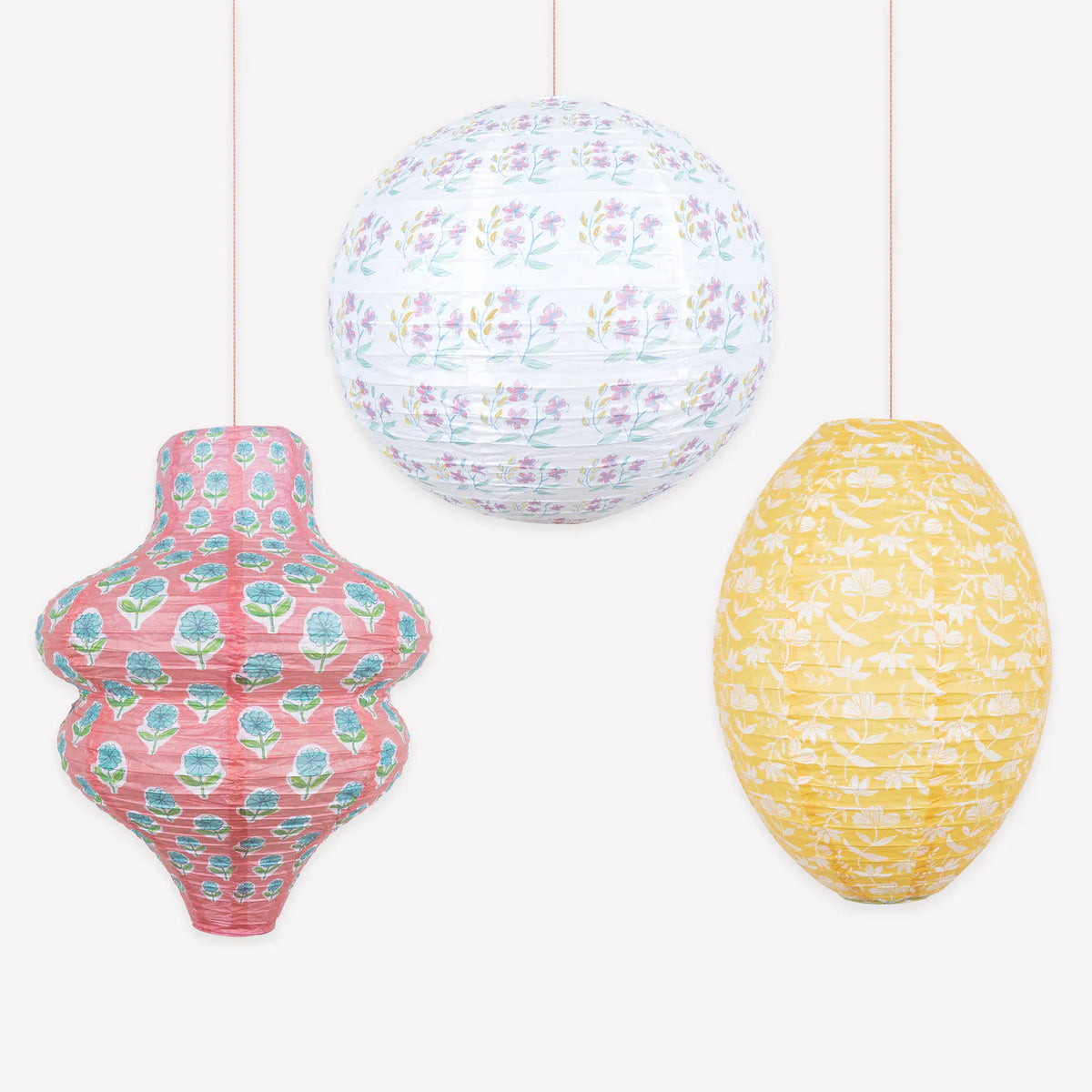 Meri Meri Floral paper lanterns