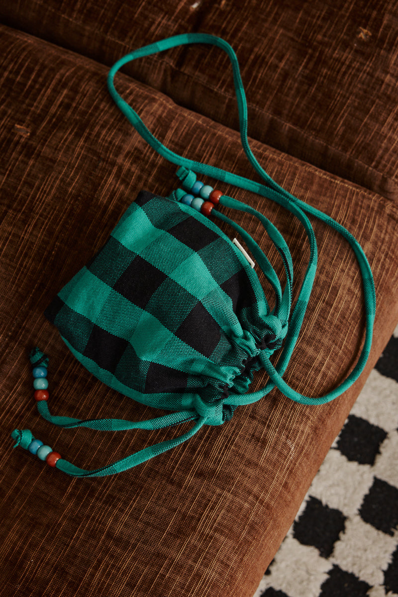 Borsa mini "Rose in April" di Billi, verde