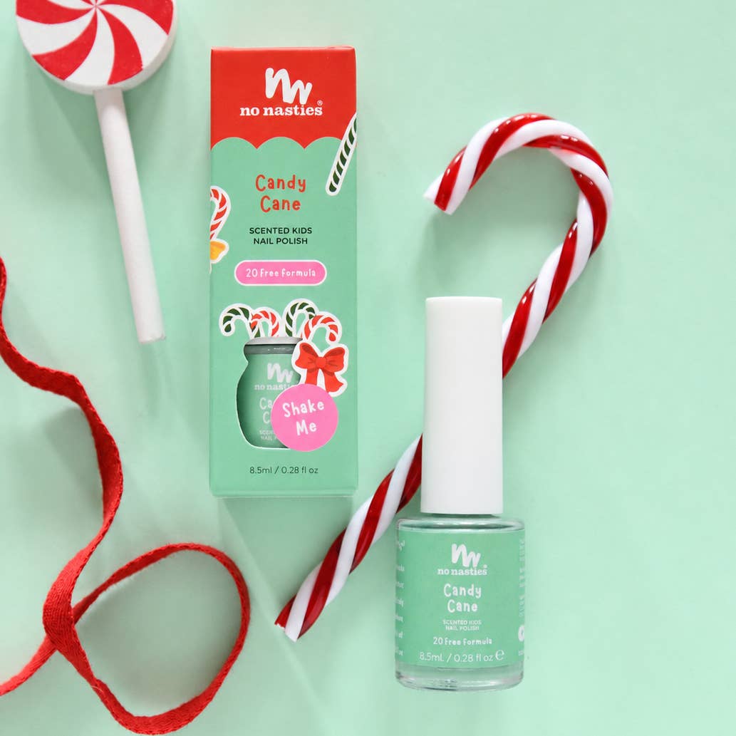 No Nasties Kids Children's Nail Polish Candy Cane