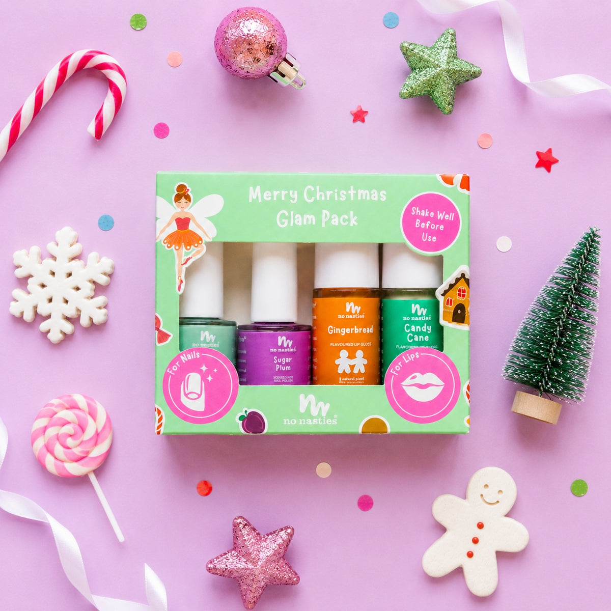 No Nasties Kids Frohe Weihnachten Glamgeschenkset