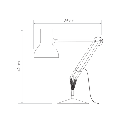 Anglepoise x Paul Smith Type 75 Mini Tischlampe – Fröhliche Farbakzente fürs Kinderzimmer