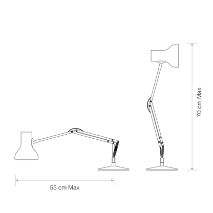 Anglepoise x Paul Smith Type 75 Mini Tischlampe – Fröhliche Farbakzente fürs Kinderzimmer