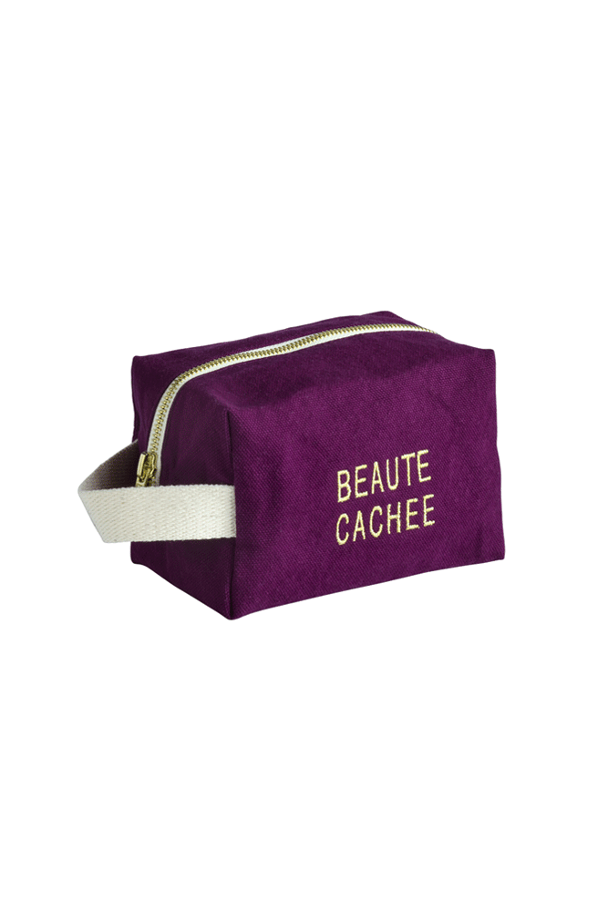 LA CERISE SUR LE GATEAU  Necessaire Cube Iona Beaute Cachee Purple Rain pm