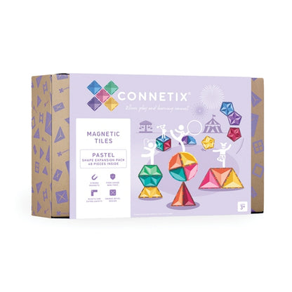 Connetix 48 Teile Pastel Shape Expansion Pack – Kreatives Bauen &amp; STEAM-Lernen für Kinder