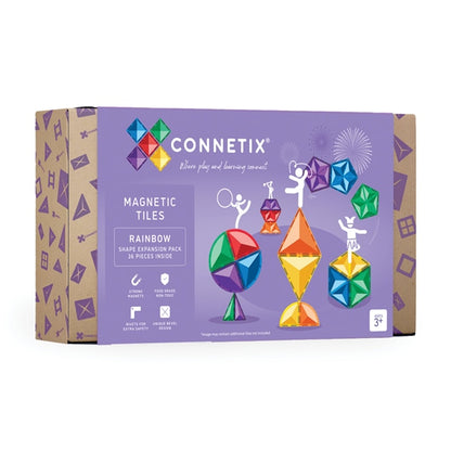 Connetix 36 Teile Rainbow Shape Expansion Pack – Kreatives Bauen &amp; STEAM-Lernen für Kinder