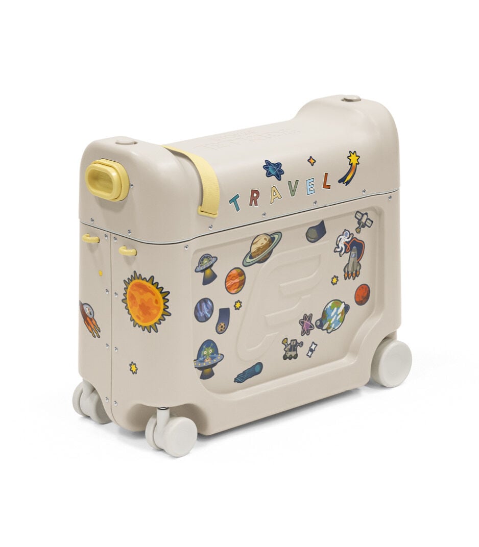 Stokke® JetKids™ BedBox™ - valigia e letto a cavalcioni, bianco lunare