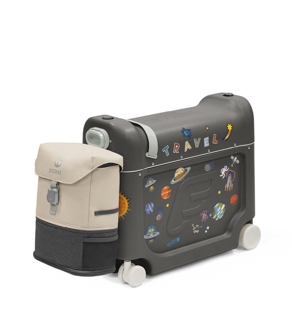 Set da viaggio Stokke® JetKids™ - valigia e zaino, grigio notte