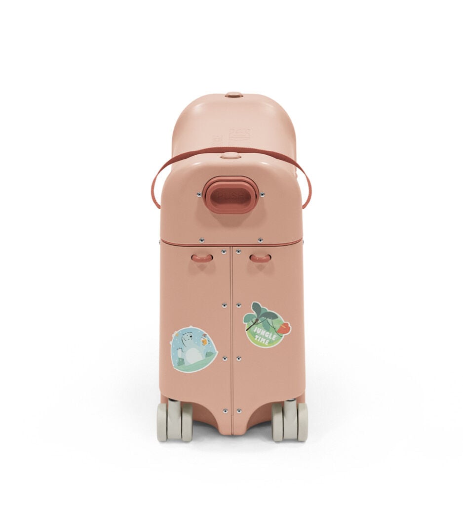 Stokke® JetKids™ BedBox™ - valigia e letto a cavalcioni, rosa corallo