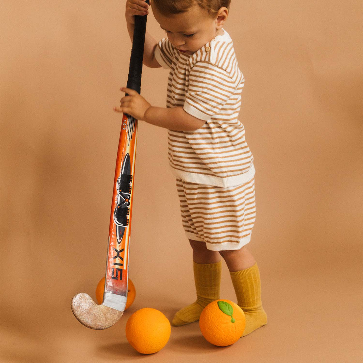 Oli & Carol Orange Ball teething ring