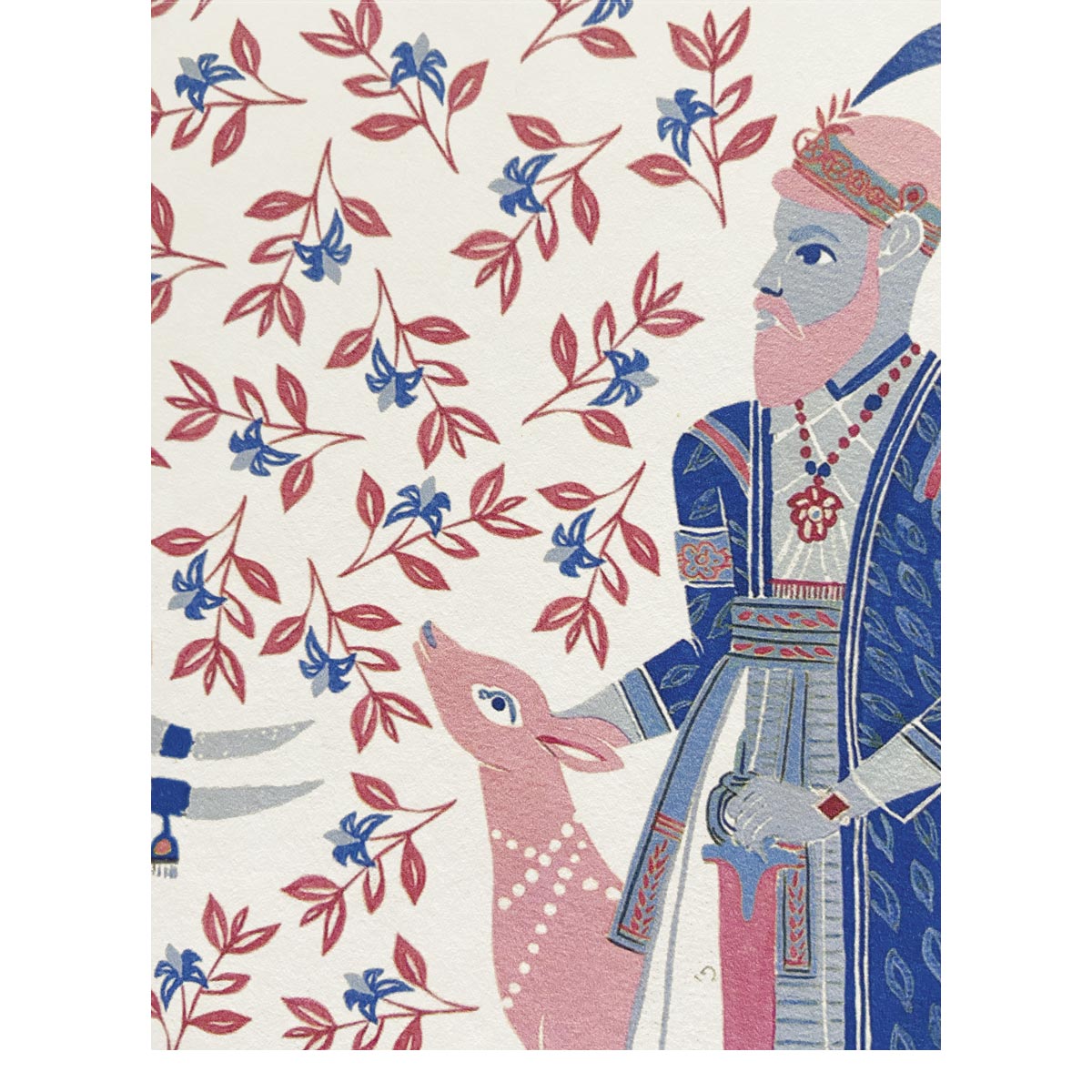 Little Cabari papier peint CHALANA rubis