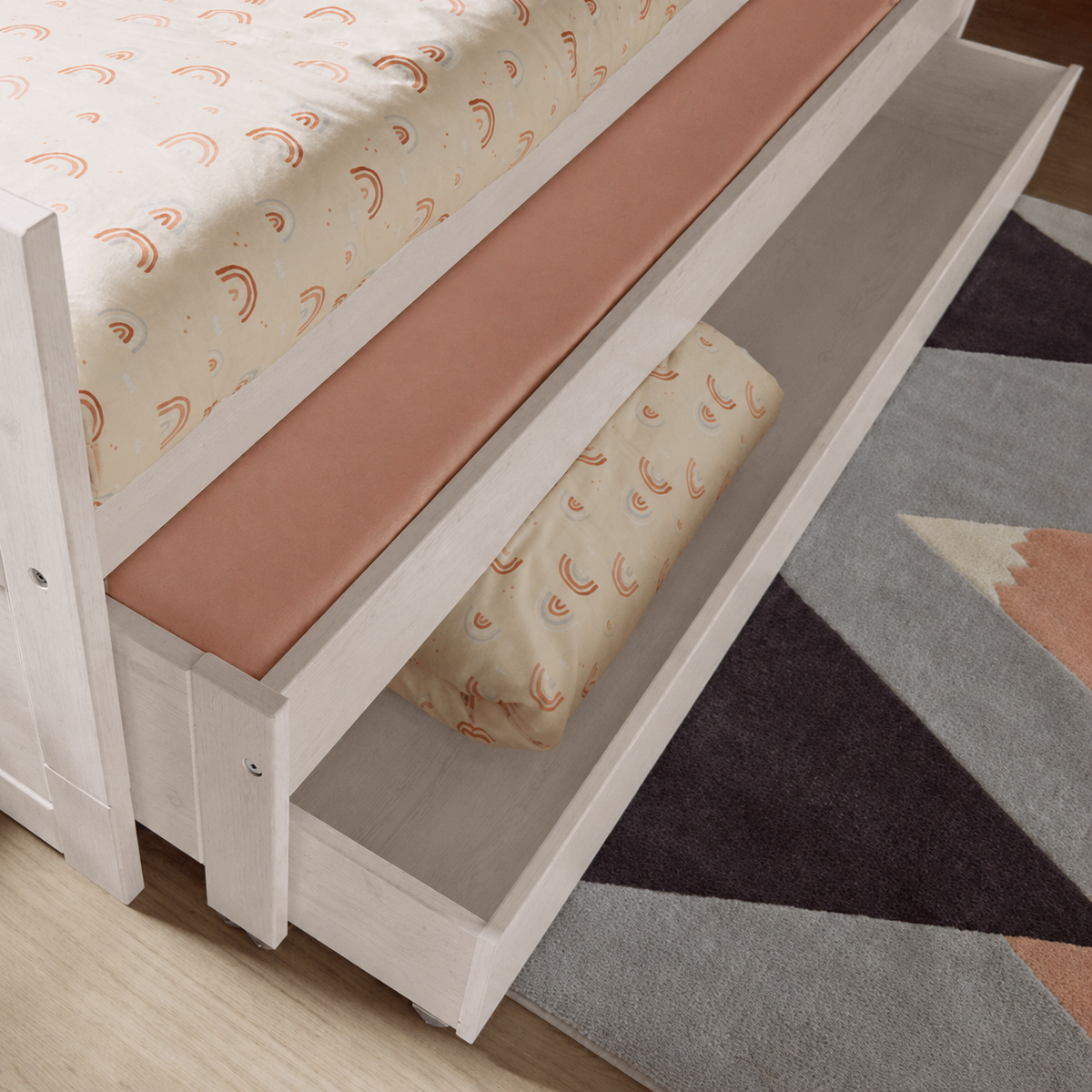 Lifetime Kidsrooms Lit de jour avec lit d'appoint & tiroir de lit - Original Whitewash