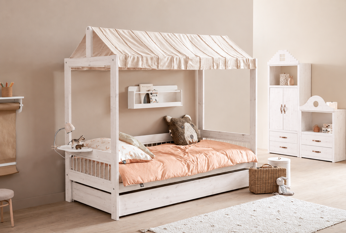 Lifetime Kidsrooms Support pour toit en toile - 128 cm Whitewash