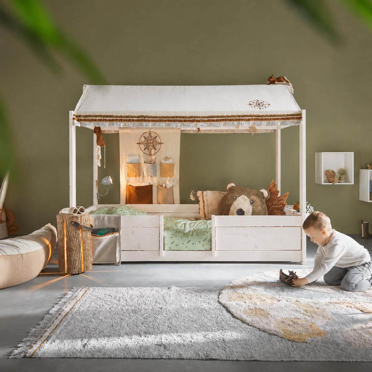 Lifetime Kidsrooms Short bed front 80 cm - Original Whitewash