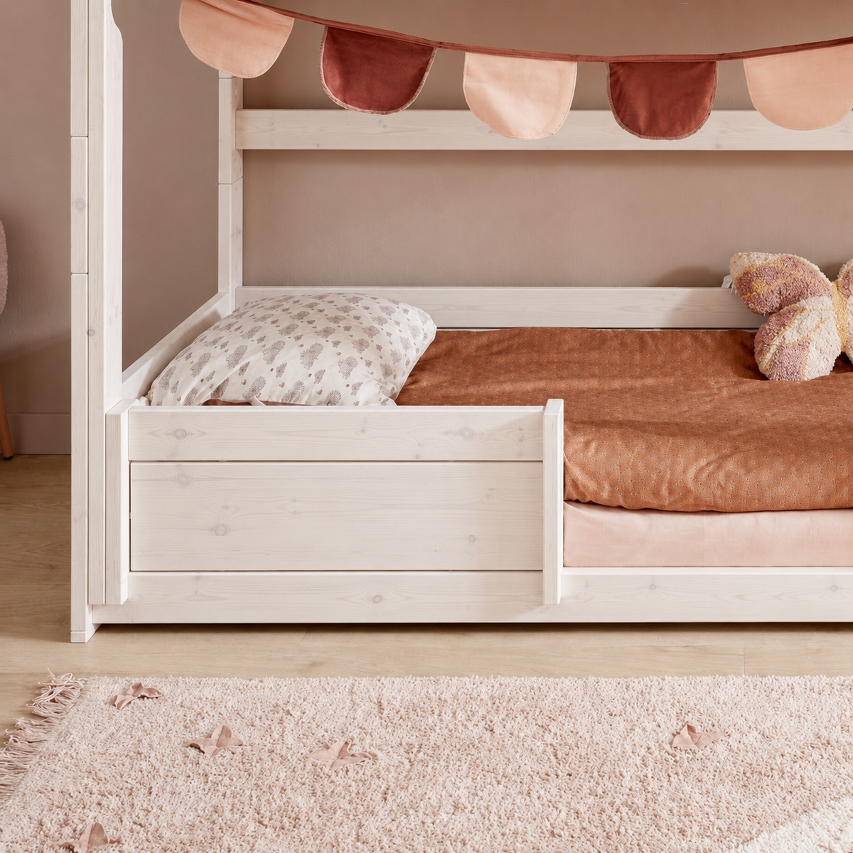 Lifetime Kidsrooms Short bed front 80 cm - Original Whitewash