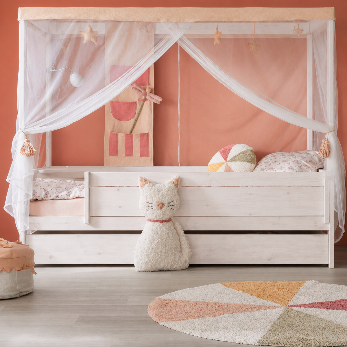 Lifetime Kidsrooms Lange Bettfront 160 cm - Original Whitewash