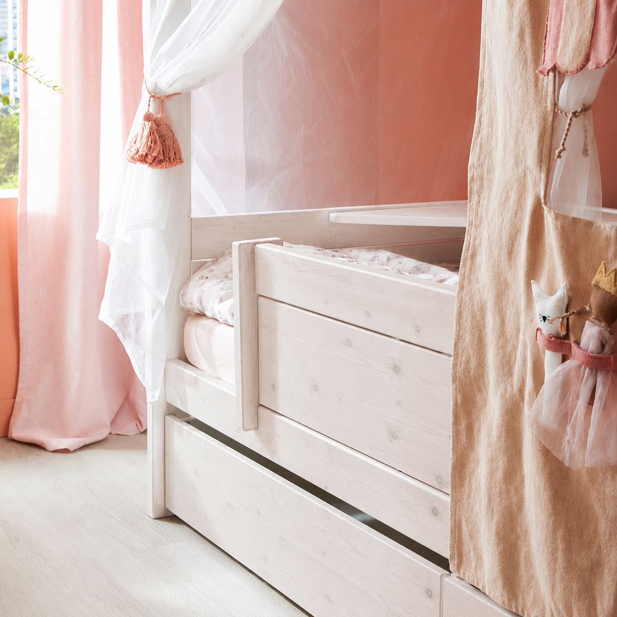 Lifetime Kidsrooms Lange Bettfront 160 cm - Original Whitewash