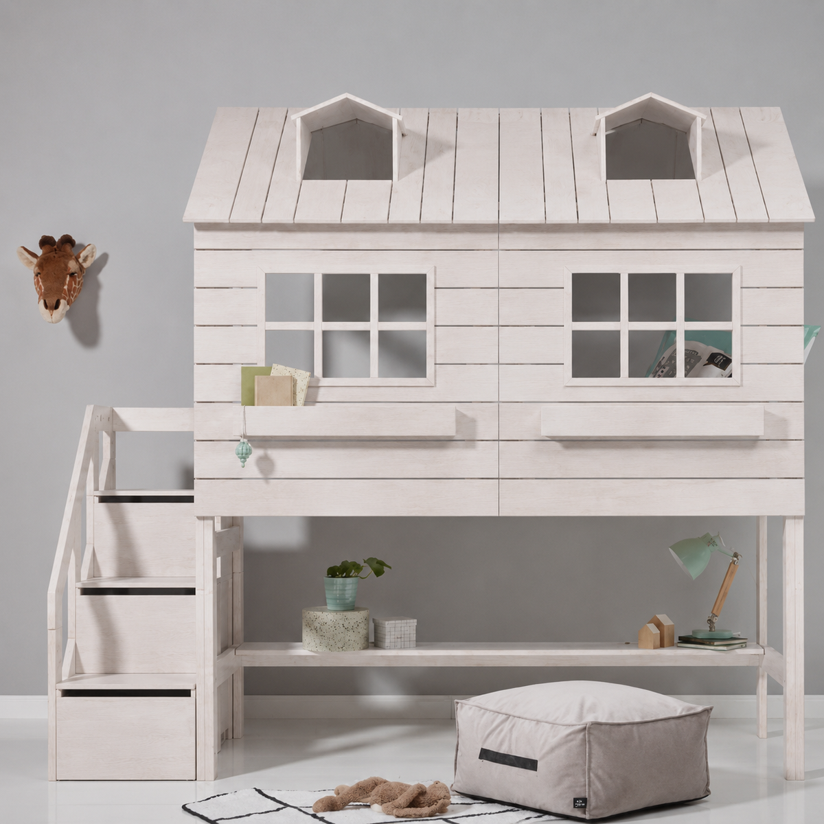 Lifetime Kidsrooms hanging bookcase Whitewash