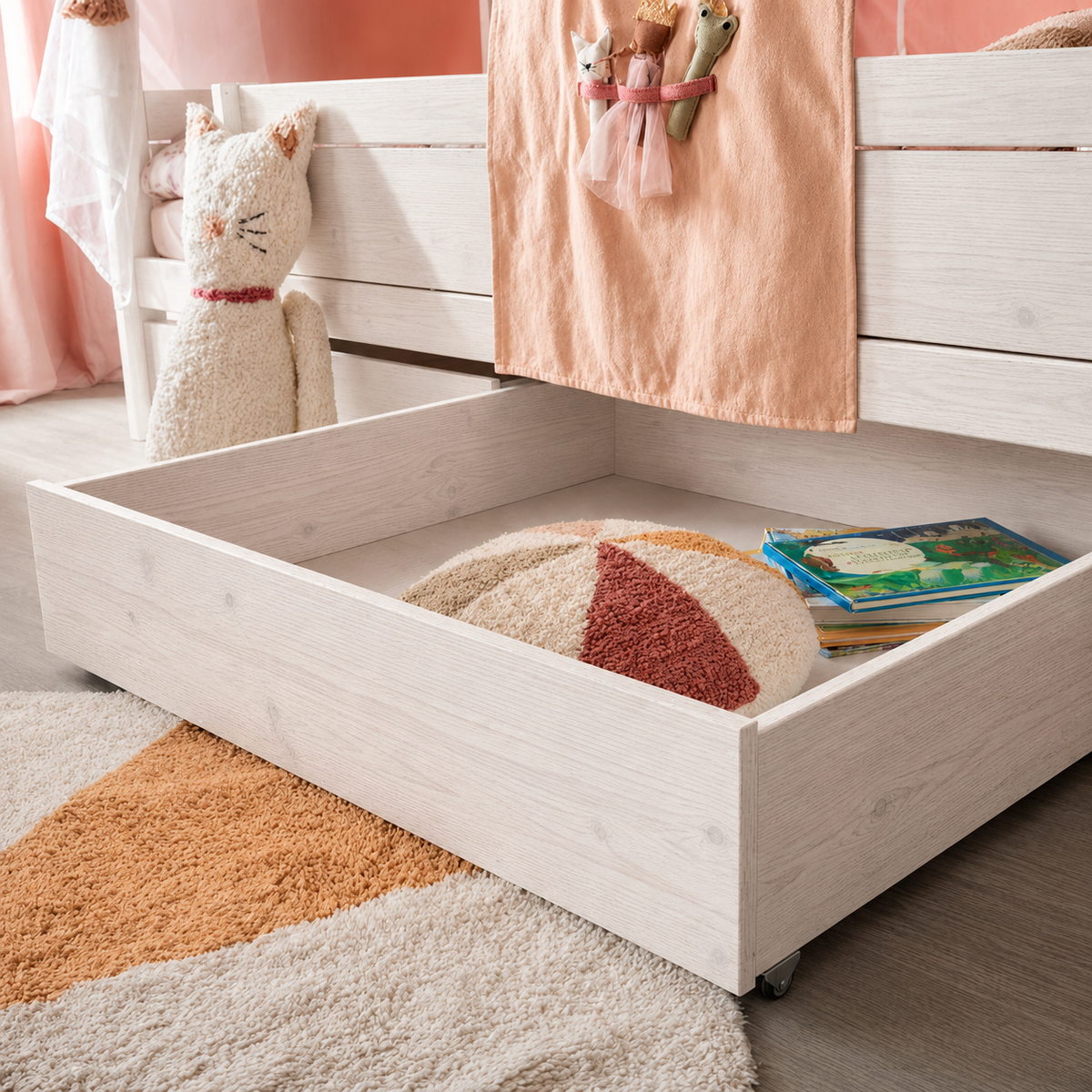 Lifetime Kidsrooms Small bed drawer Whitewash