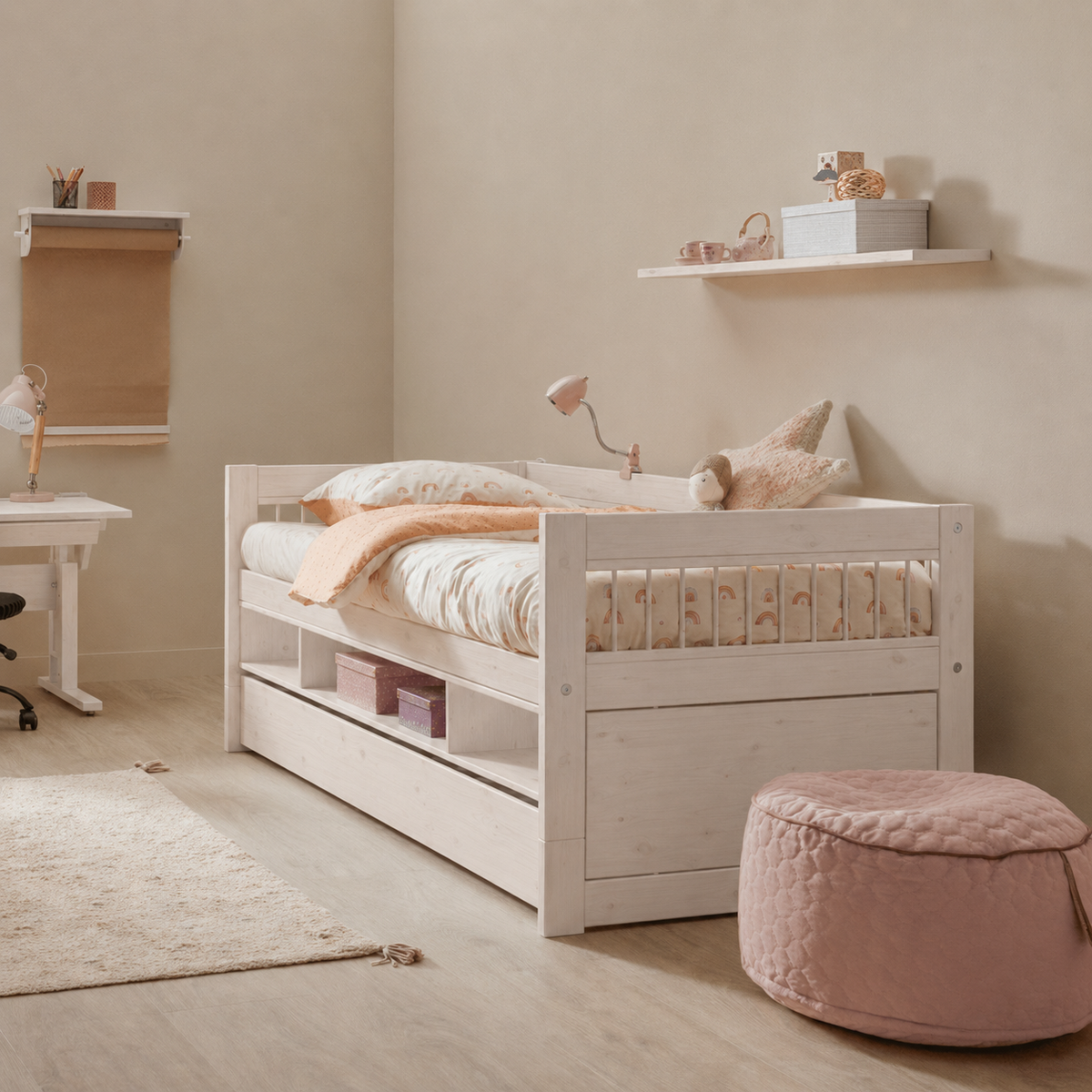 Lifetime Kidsrooms Shelf for day bed Whitewash