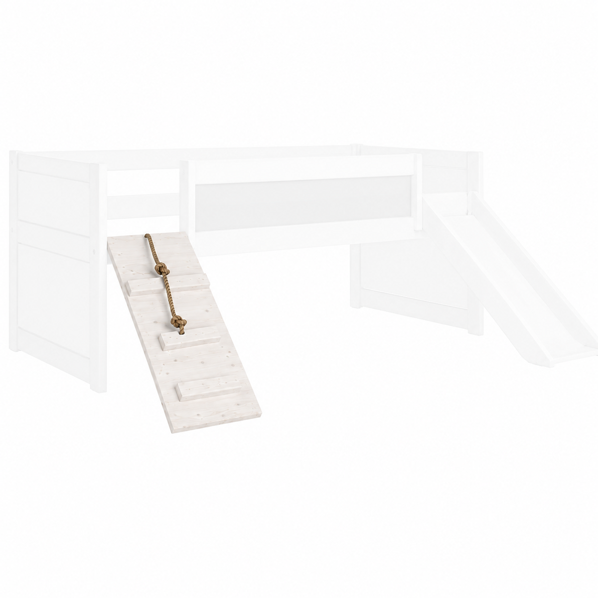 Lifetime Kidsrooms Walkway with rope for day bed Whitewash