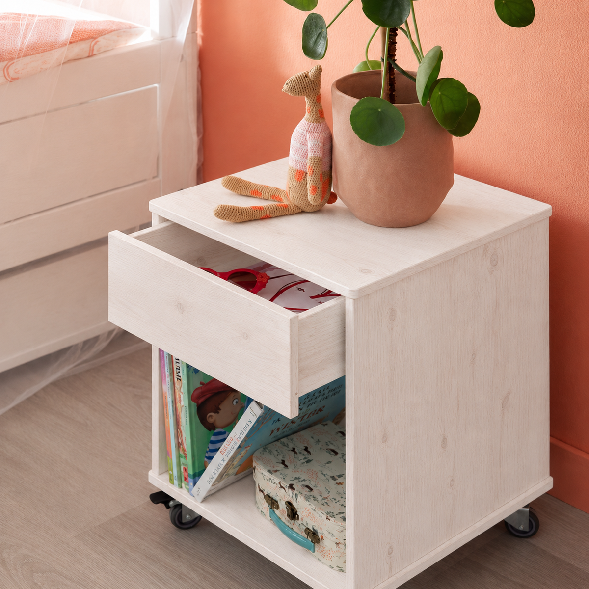Lifetime Kidsrooms Table de nuit Whitewash