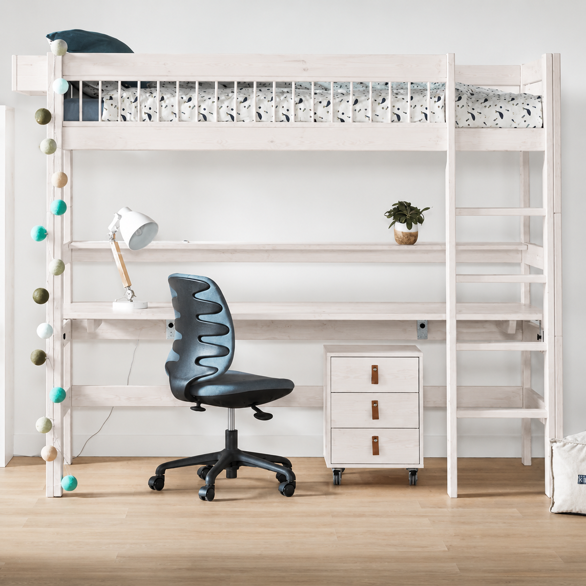 Lifetime Kidsrooms Table de nuit Whitewash