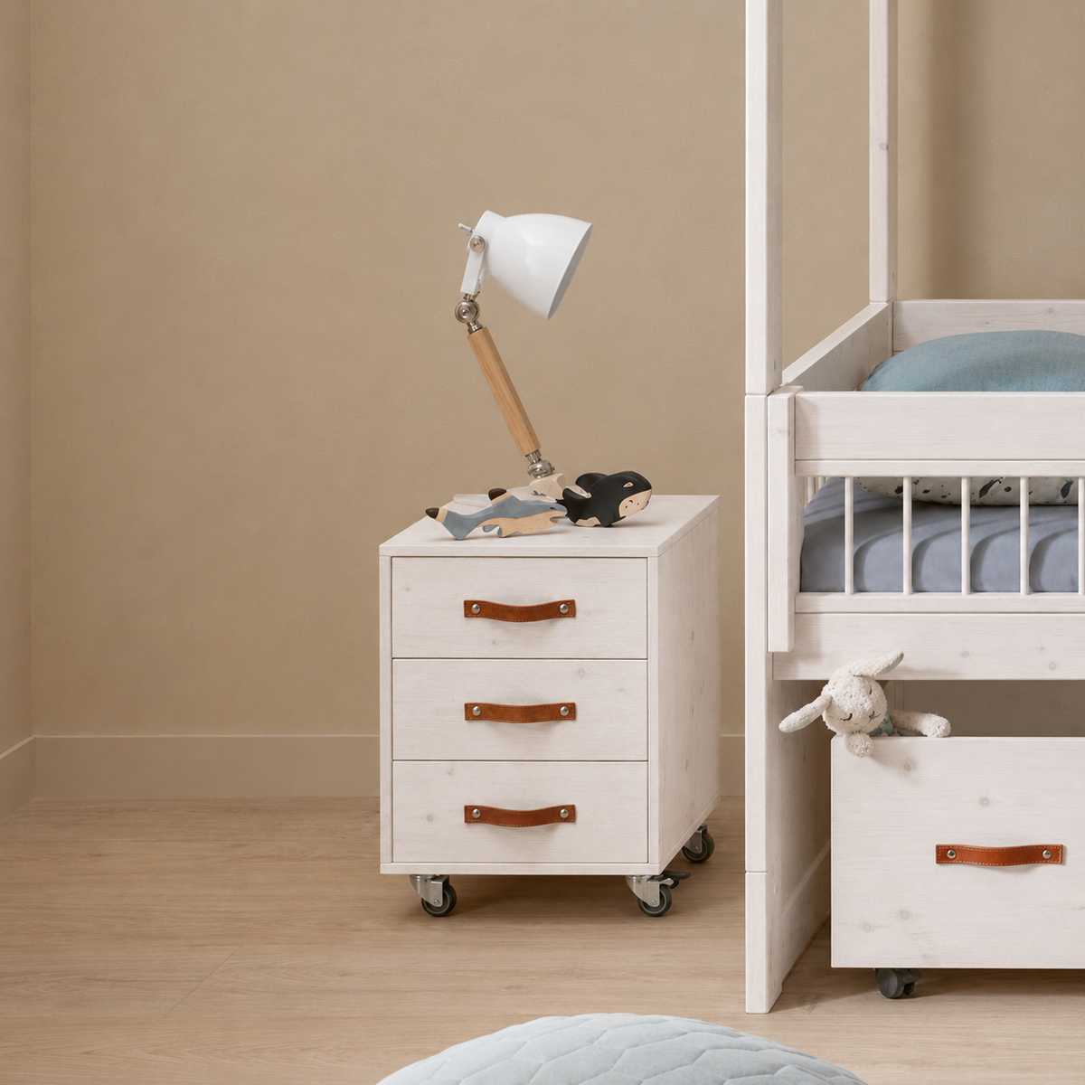 Set di cassetti per comodini Lifetime Kidsrooms Whitewash