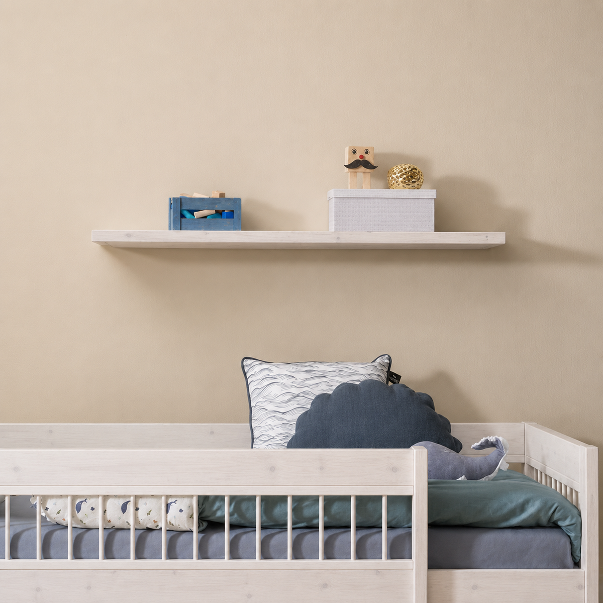 Lifetime Kidsrooms Floating bookcase 120 cm Whitewash