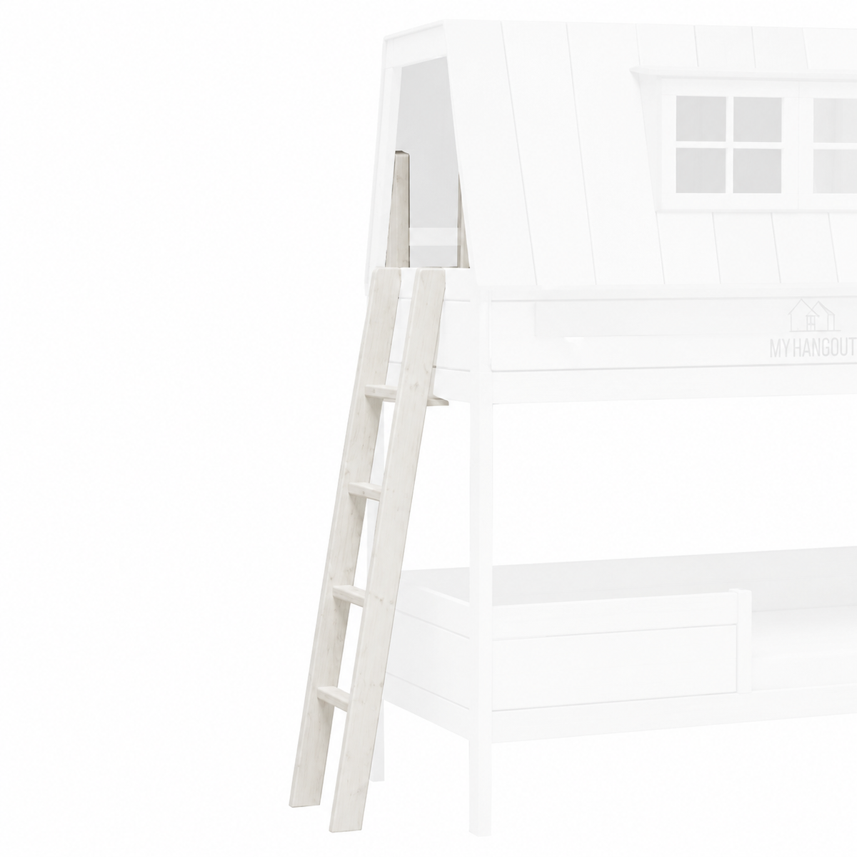 Lifetime Kidsrooms Ladder - Exterior - My Hangout Whitewash
