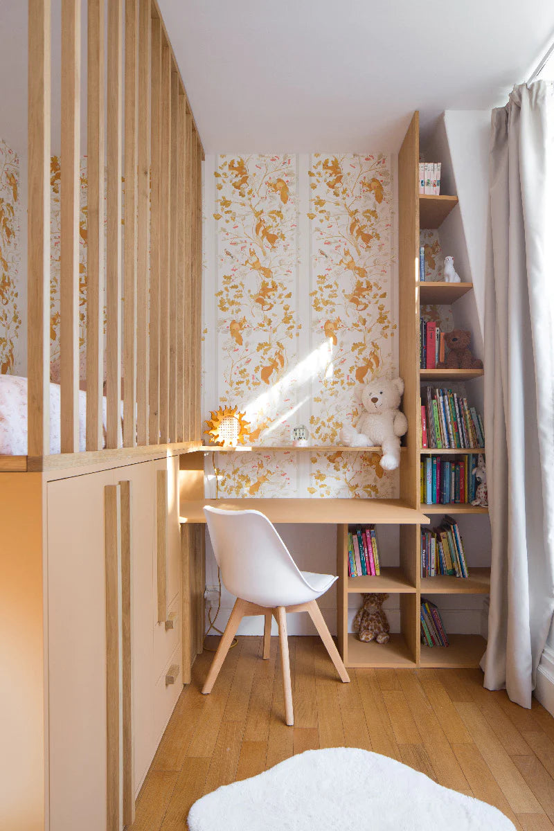 Little Cabari wallpaper CASSE-NOISSETTE Gold