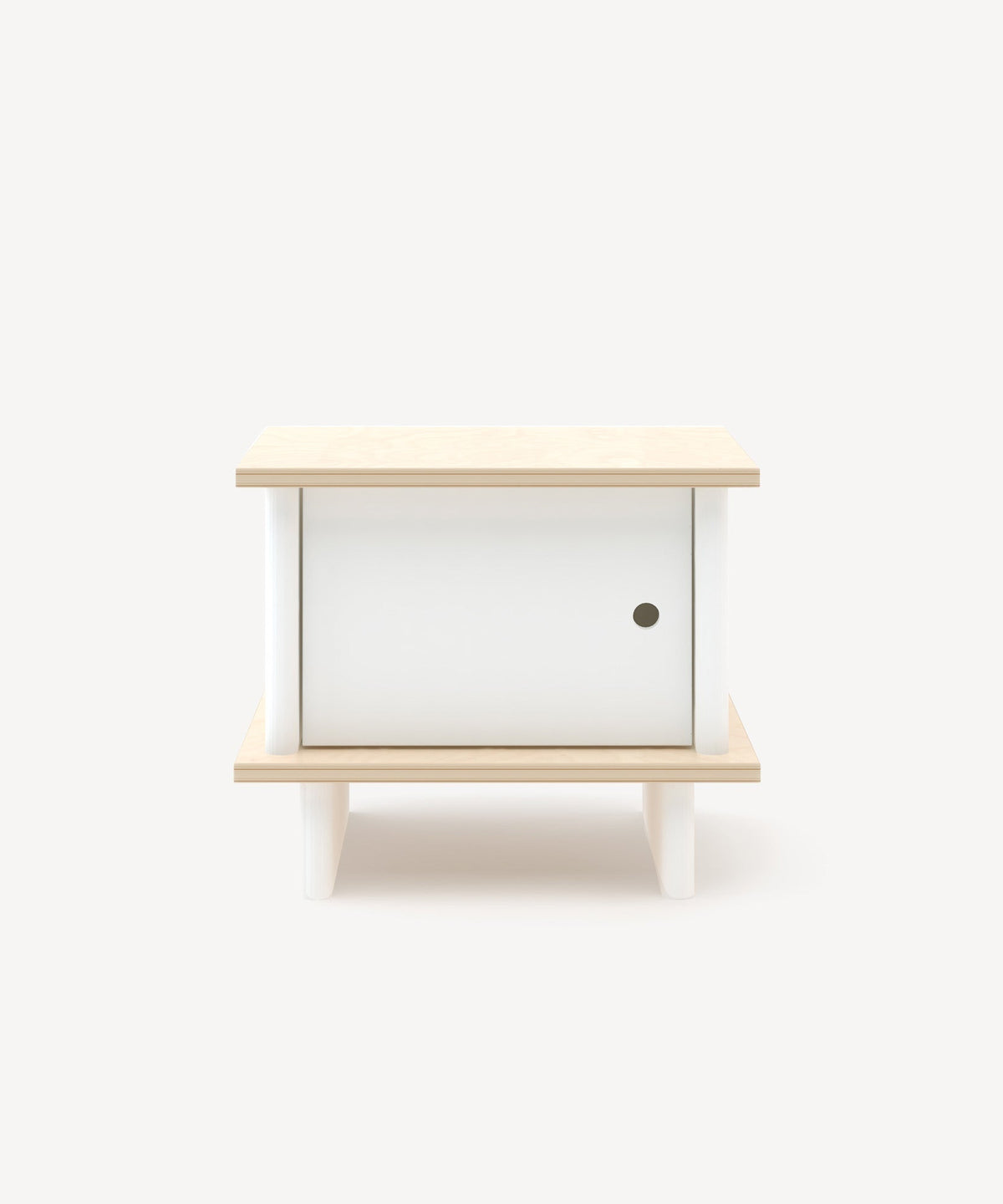 Oeuf NYC ML bedside table, white / birch