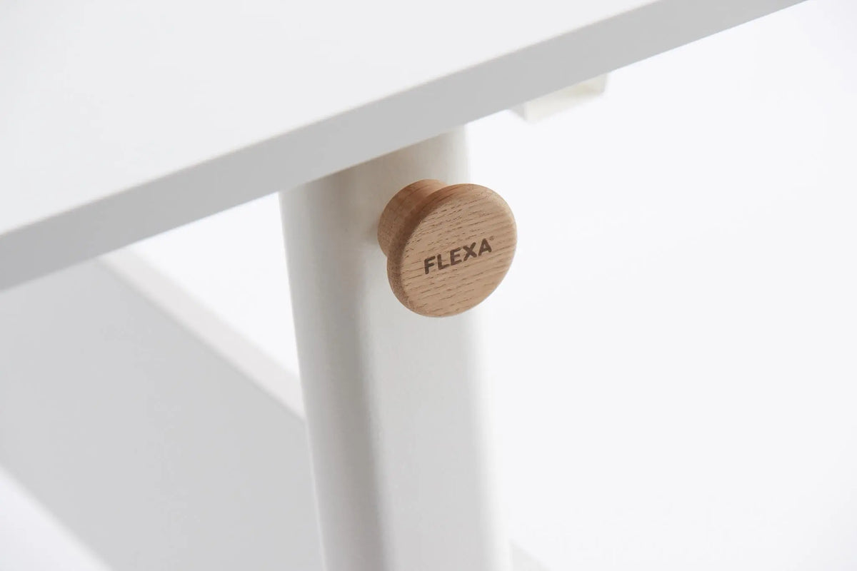 Flexa Study MOBY Left Up Schreibtisch Weiss